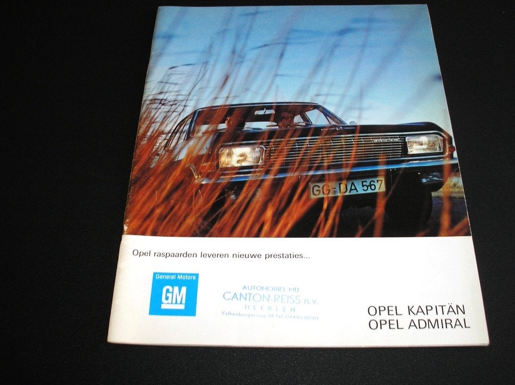 Opel Kapitän en Admiral, Ophalen of Verzenden, Gelezen, Opel