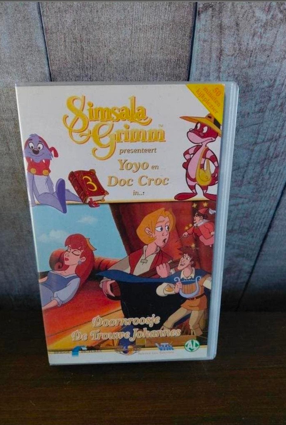 Simsala Grimm deel 3 Doornroosje videoband. NIEUW, Cd's en Dvd's, VHS | Kinderen en Jeugd, Tekenfilm, Alle leeftijden, Ophalen of Verzenden
