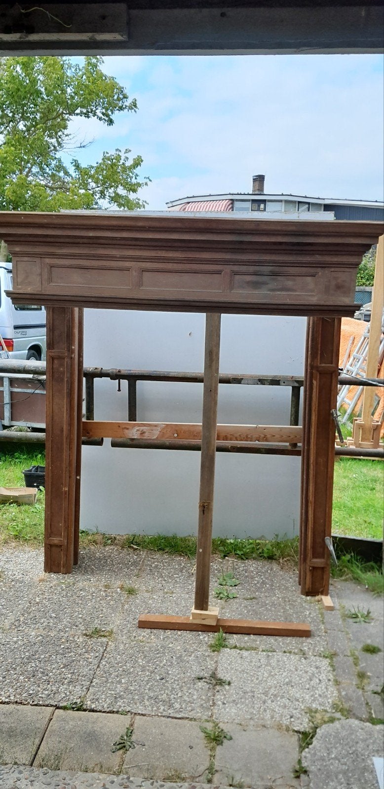 Eiken houten schouw, Ophalen, Gebruikt, Inbouwhaard, Overige soorten