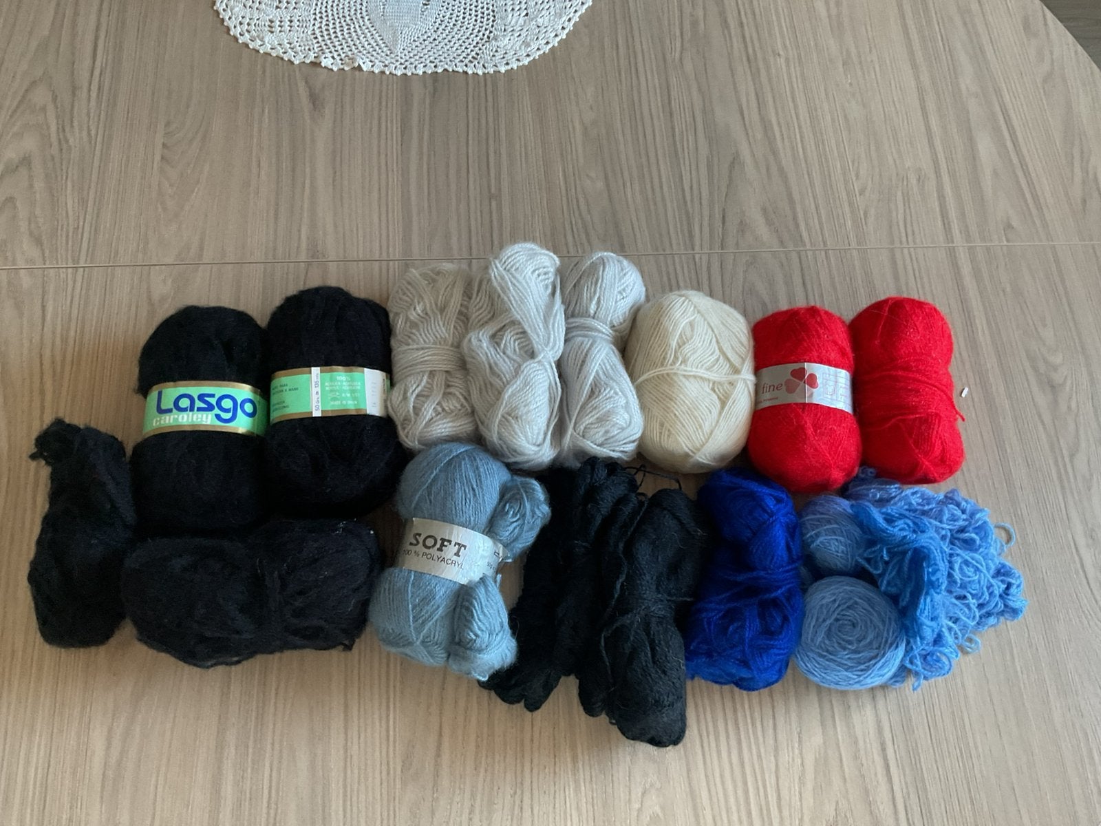 Restanten mohair, Ophalen of Verzenden, Zo goed als nieuw, Breien of Haken, Wol of Garen
