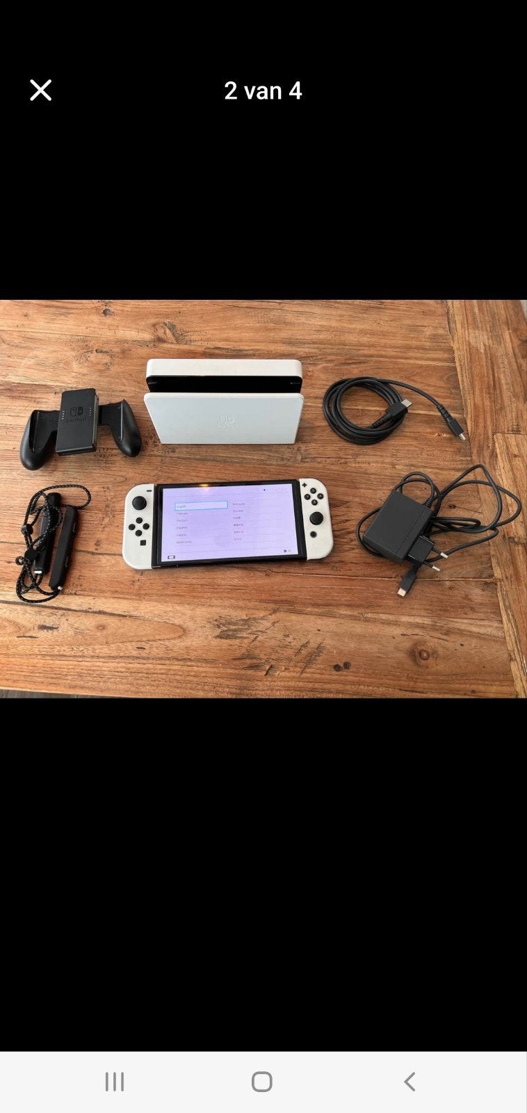 Nintendo Switch OLED  en Opbergcase, Spelcomputers en Games, Spelcomputers | Nintendo Switch, Zo goed als nieuw, Switch OLED, Met 2 controllers