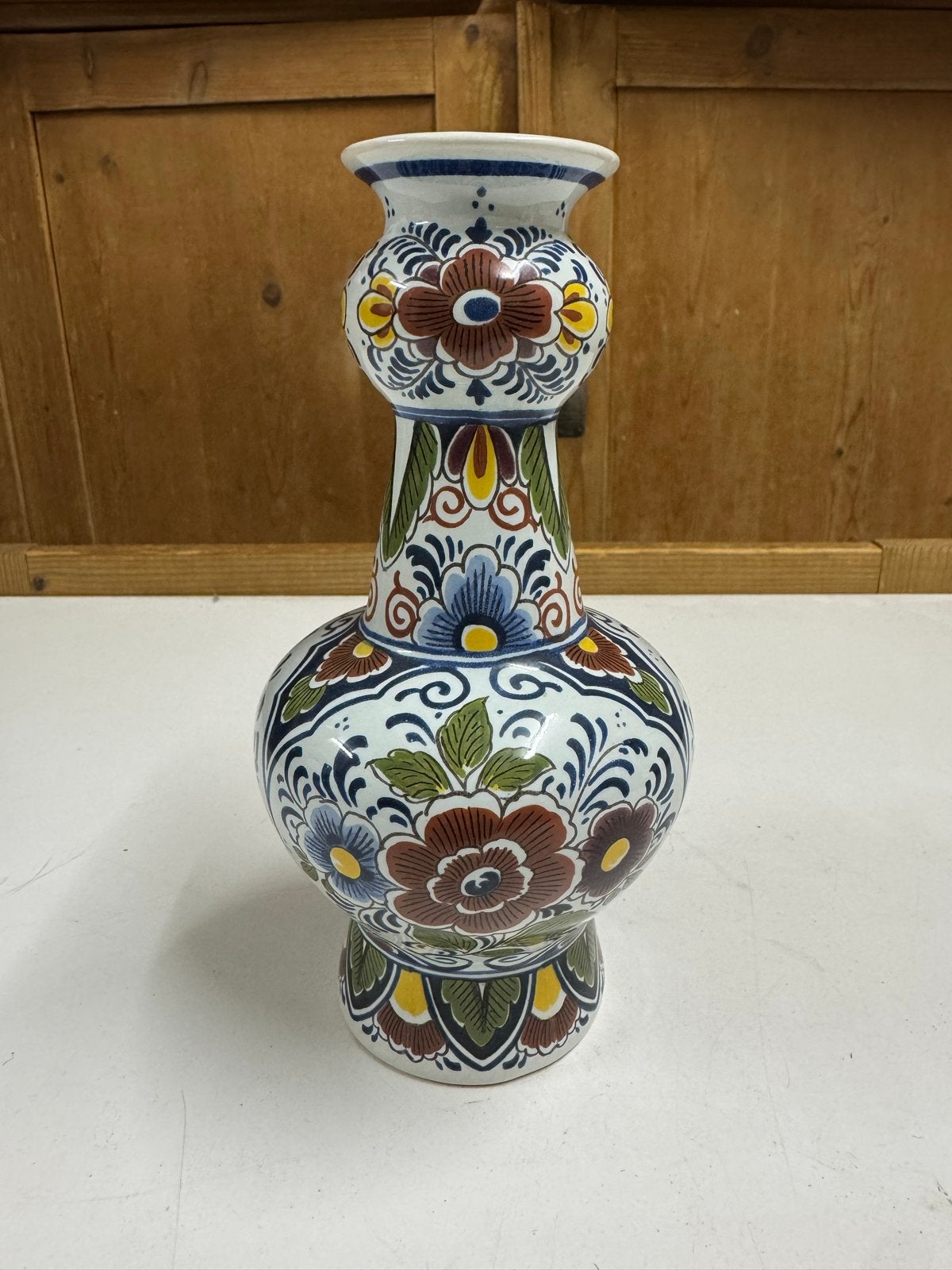 Prachtige Oud Delfts Blauwe vaasjes, handgeschilderd, Ophalen