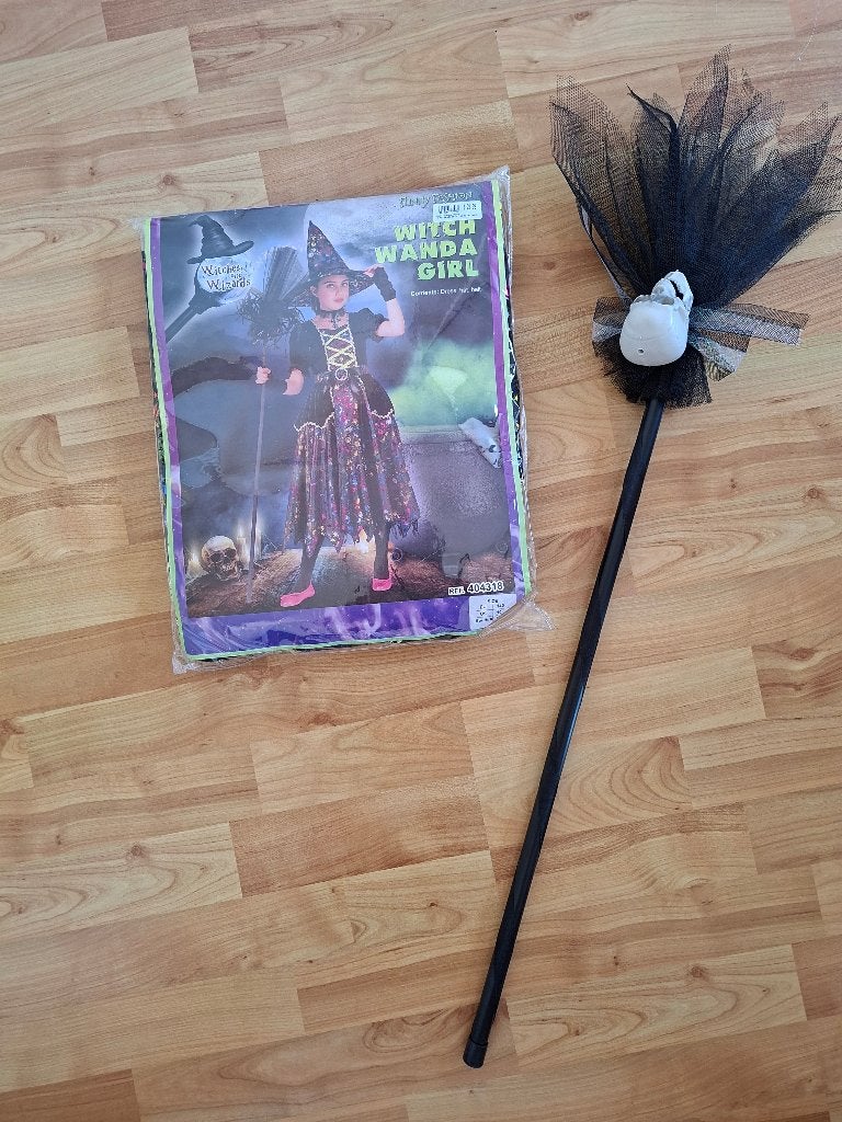 Verkleedset halloween heks, Ophalen, Zo goed als nieuw, Meisje, Jurk of Rok