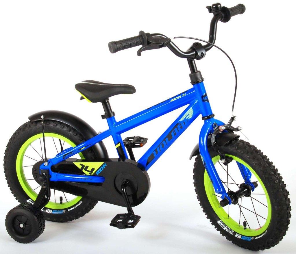 volare rocky Jongens fiets 14 inch, Ophalen, Zijwieltjes, Velgrem, Volare Rocky