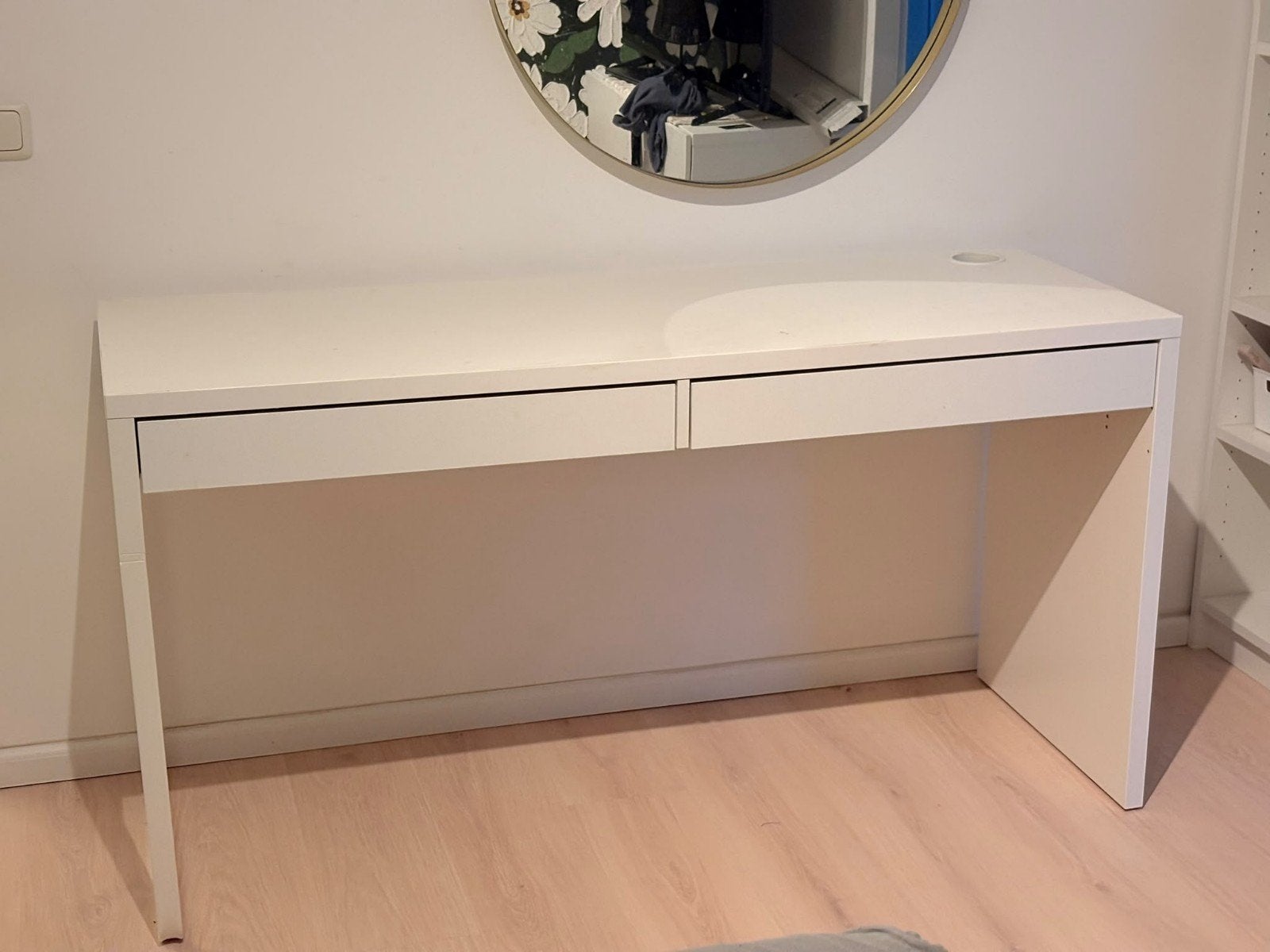 IKEA Malm Make-up tafel/Bureau 120 cm met lades, Huis en Inrichting, Ophalen, Met lades, Gebruikt, IKEA