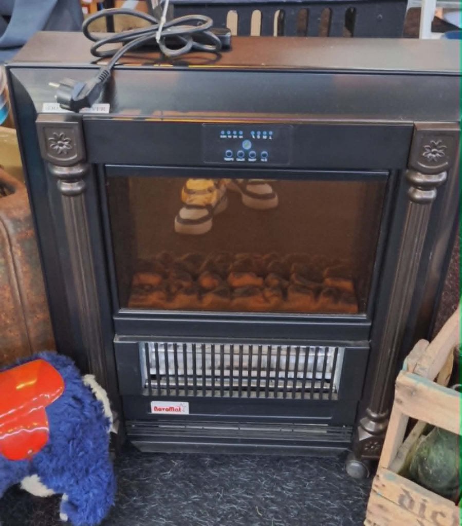 Elektrische Sfeerhaard Novomat CIE-18B met afstandsbediening, Huis en Inrichting, Ophalen, Gebruikt, Elektrische haard, .
