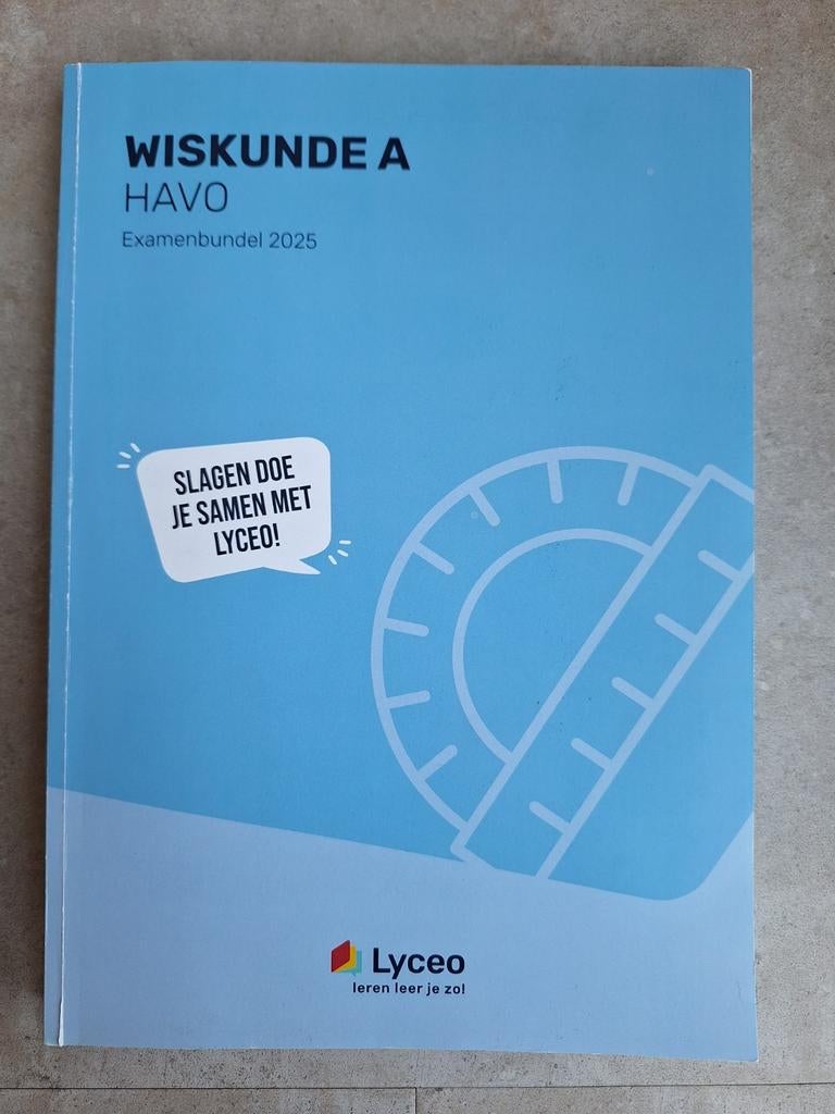 Examenbundel wiskunde A, lyceo, Boeken, Ophalen, Zo goed als nieuw