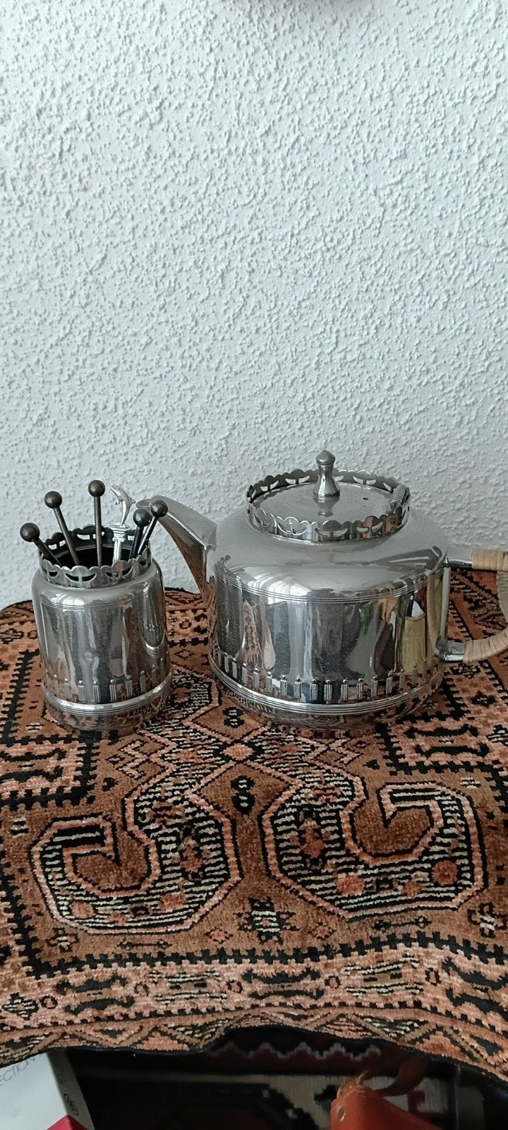 Vintage * Bredemeijer Hilversum Theepot met Lepelpotje, Ophalen of Verzenden