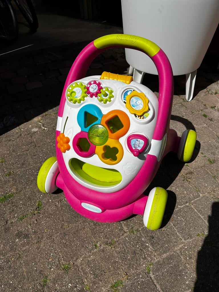 Smoby Cotoons loopwagen / activiteitenwagen, Kinderen en Baby's, Speelgoed | Babyspeelgoed, Ophalen, Gebruikt, Overige typen, Met wieltjes