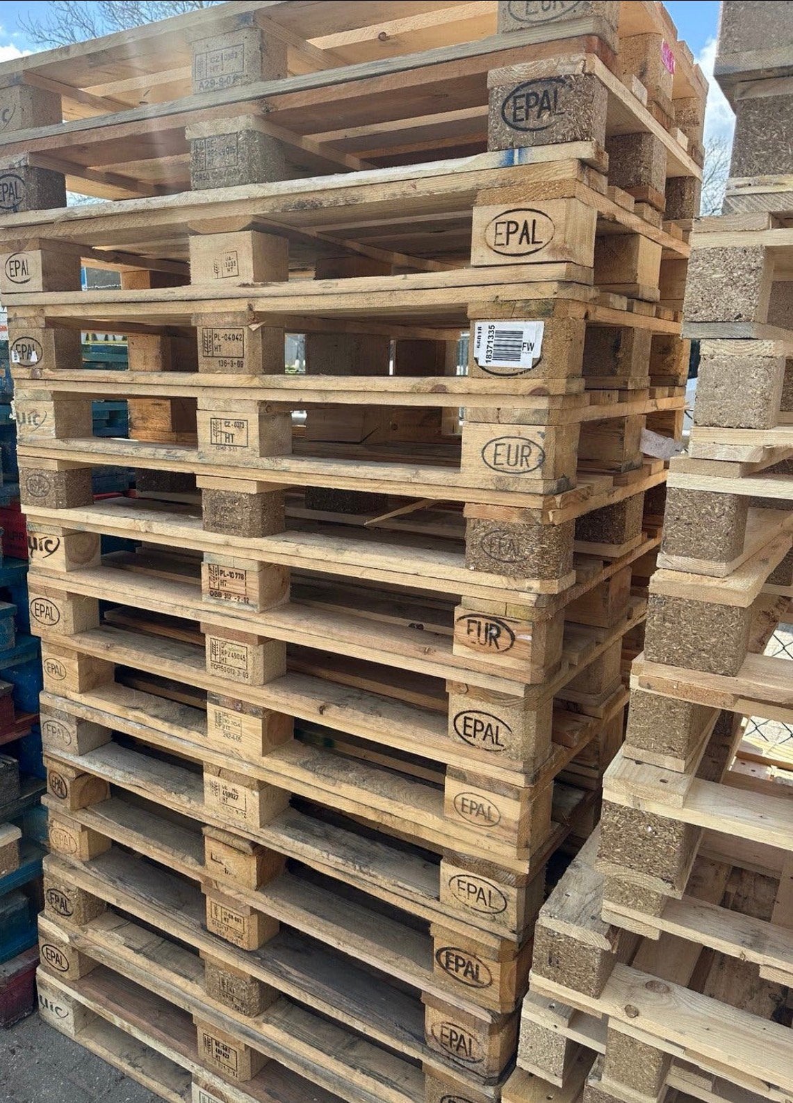 Euro pallets a kwaliteit, Doe-het-zelf en Verbouw, Hout en Planken, Ophalen, Zo goed als nieuw, 50 mm of meer, Pallet