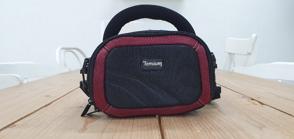 Fototas / cameratas / camera tas - Temium zwart met rood, Overige merken, Ophalen of Verzenden, Nvt, Zwart