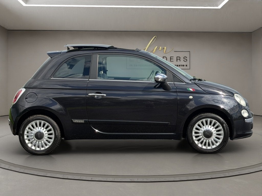 Fiat 500 1.2 Lounge 2010 ZWART | Automaat | Schuifdak | NL, Auto's, Euro 5, Gebruikt, 1242 cc, 4 cilinders