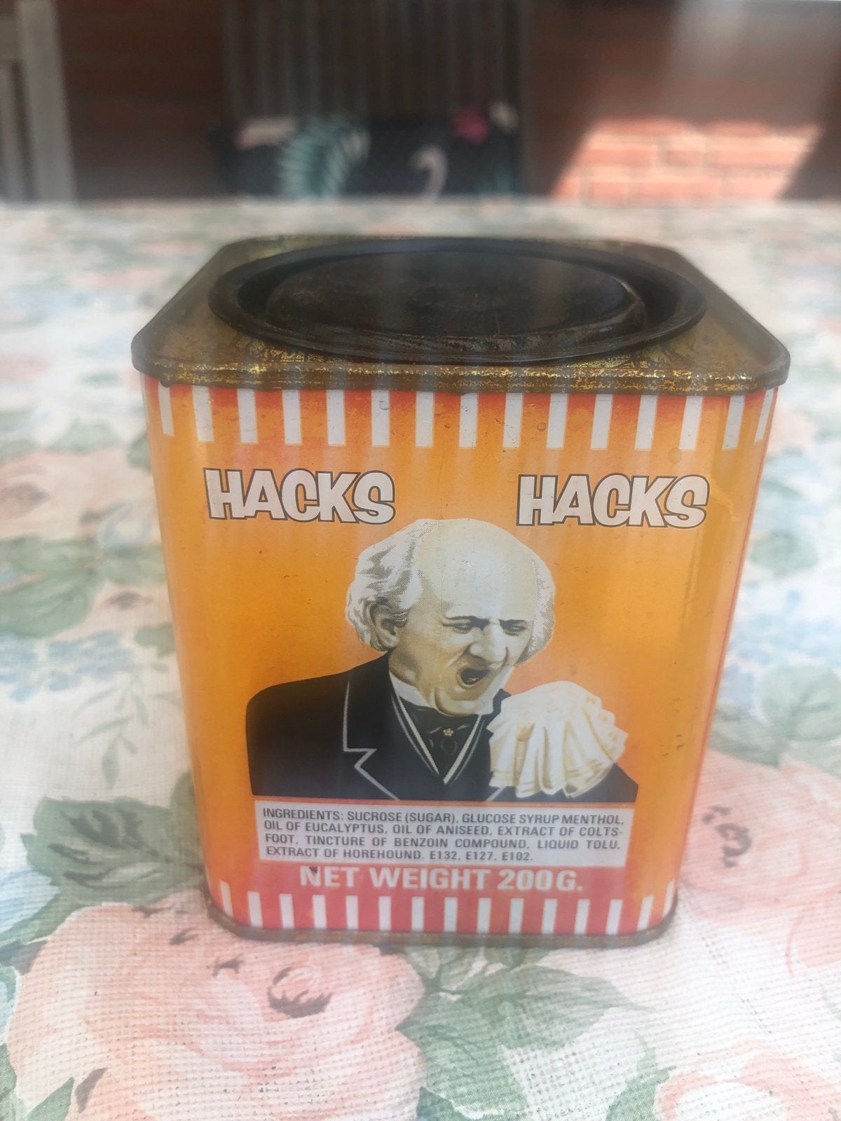 Vintage Hacks blik - Verzamelobject, Ophalen of Verzenden, Gebruikt, Overige, Overige merken