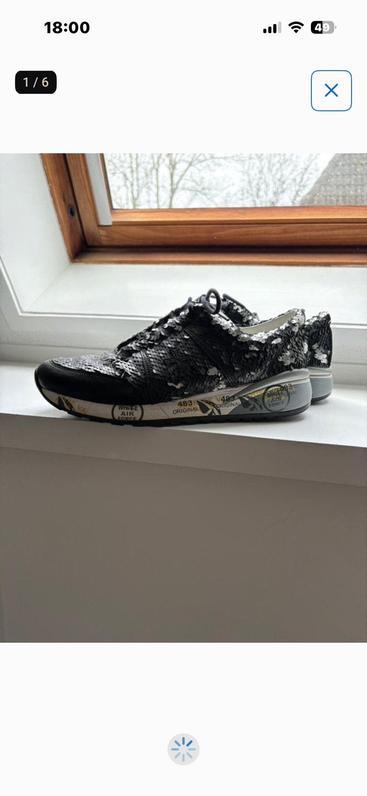 Zwarte Premiata sneakers, maat 39, Ophalen of Verzenden, Zo goed als nieuw, Zwart, Sneakers of Gympen