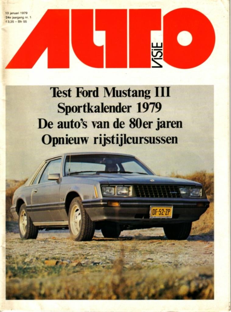 Autovisie test Ford Mustang 5.0 Januari 1979, Ophalen of Verzenden, Gelezen, Ford