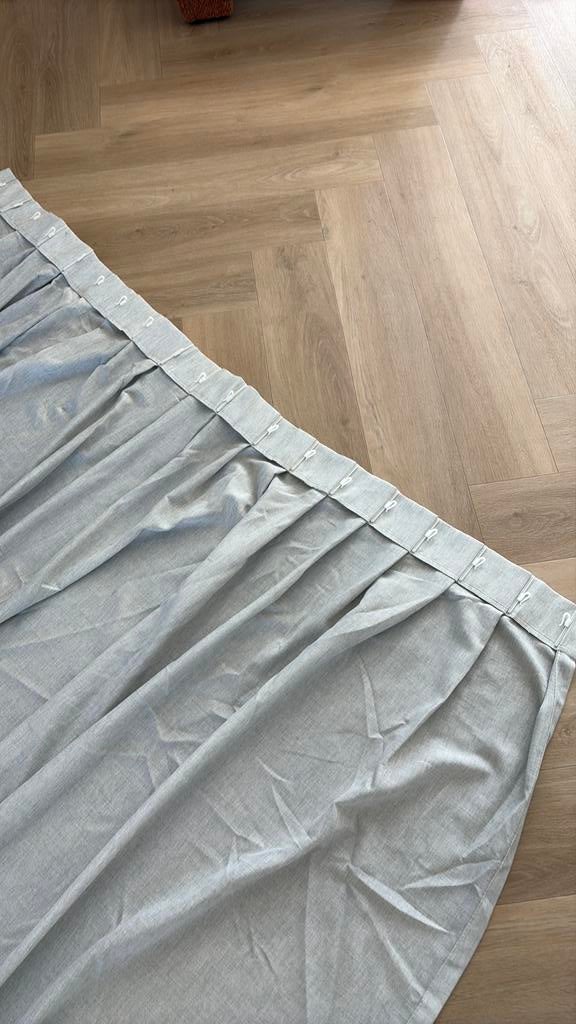 Gordijn voor rails 165cm/235 cm hoog, Ophalen of Verzenden, Zo goed als nieuw, Grijs, 200 cm of meer