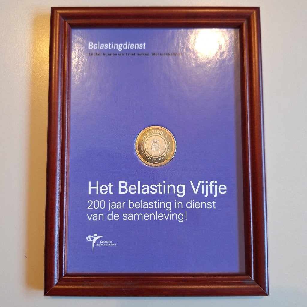Belasting 5 Euro herdenkingsmunt uit 2006, Postzegels en Munten, Munten | Nederland, Koningin Beatrix, Zilver, Euro's, Ophalen of Verzenden