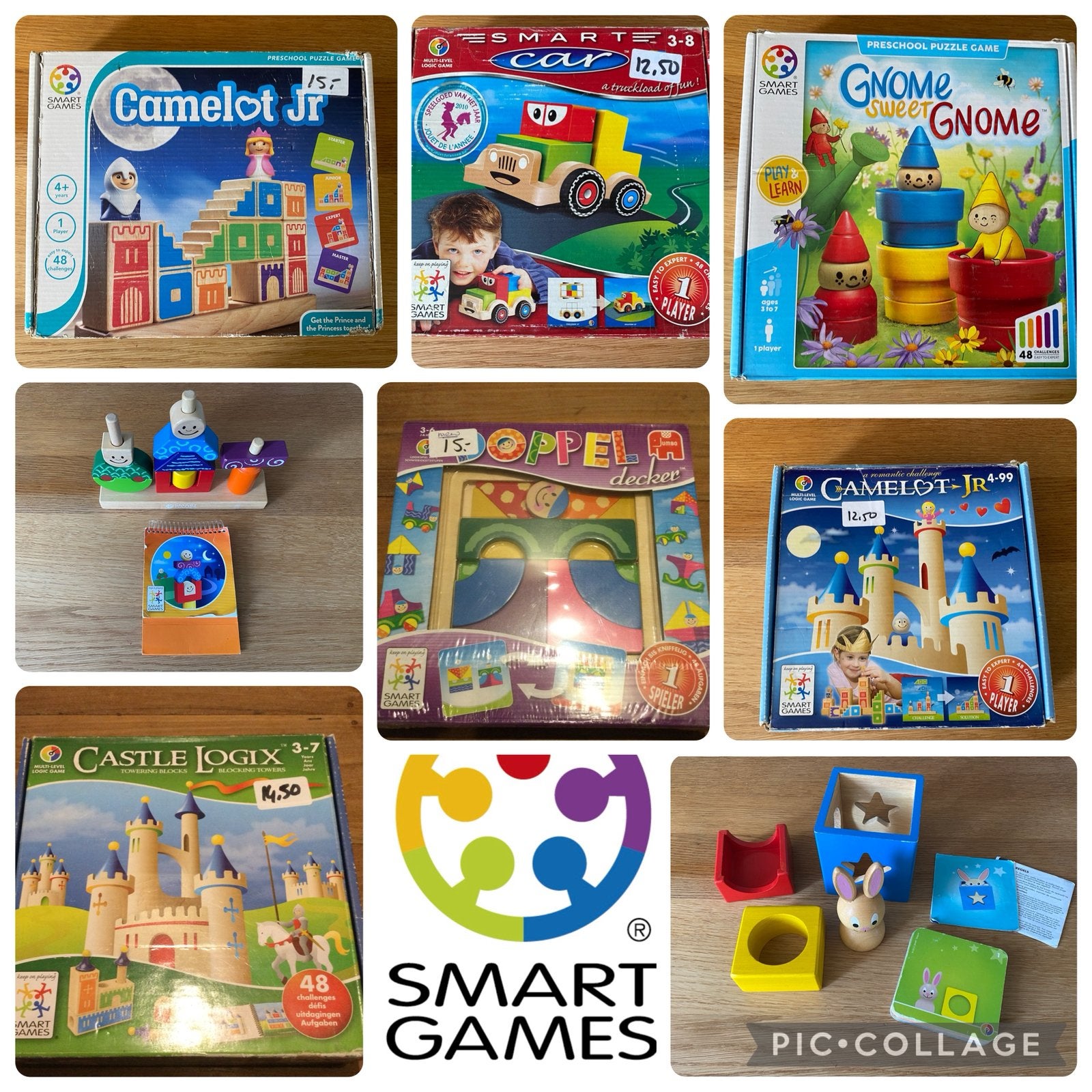 Veel verschillende houten Smartgames, zgan, losse verkoop, Ophalen of Verzenden, Zo goed als nieuw
