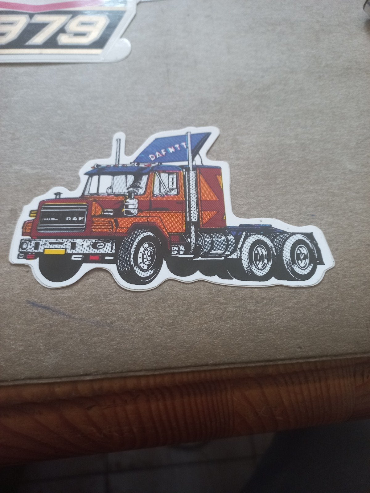 DAF NTT Truck Sticker - Vintage Vrachtwagen Decal, Verzamelen, Ophalen of Verzenden