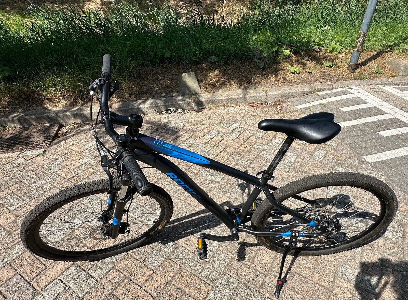 Mountainbike zw/blauw. Zgan, 9 versnellingen, framehg 40cm, Zo goed als nieuw, Schijfrem, Ophalen, Overige merken
