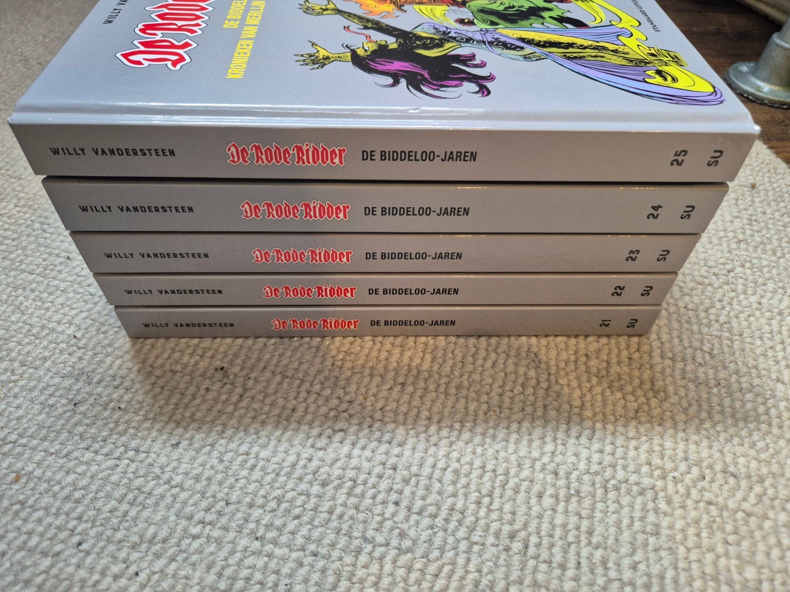 De Rode Ridder - De Biddeloo-jaren (deel 21-25), Boeken, Willy Vandersteen, Nieuw, Ophalen of Verzenden, Meerdere stripboeken
