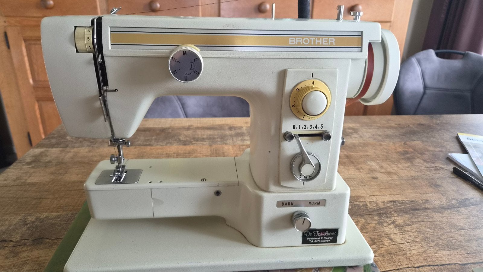 Brother naaimachine, Hobby en Vrije tijd, Ophalen, Zo goed als nieuw, Naaimachine, Brother