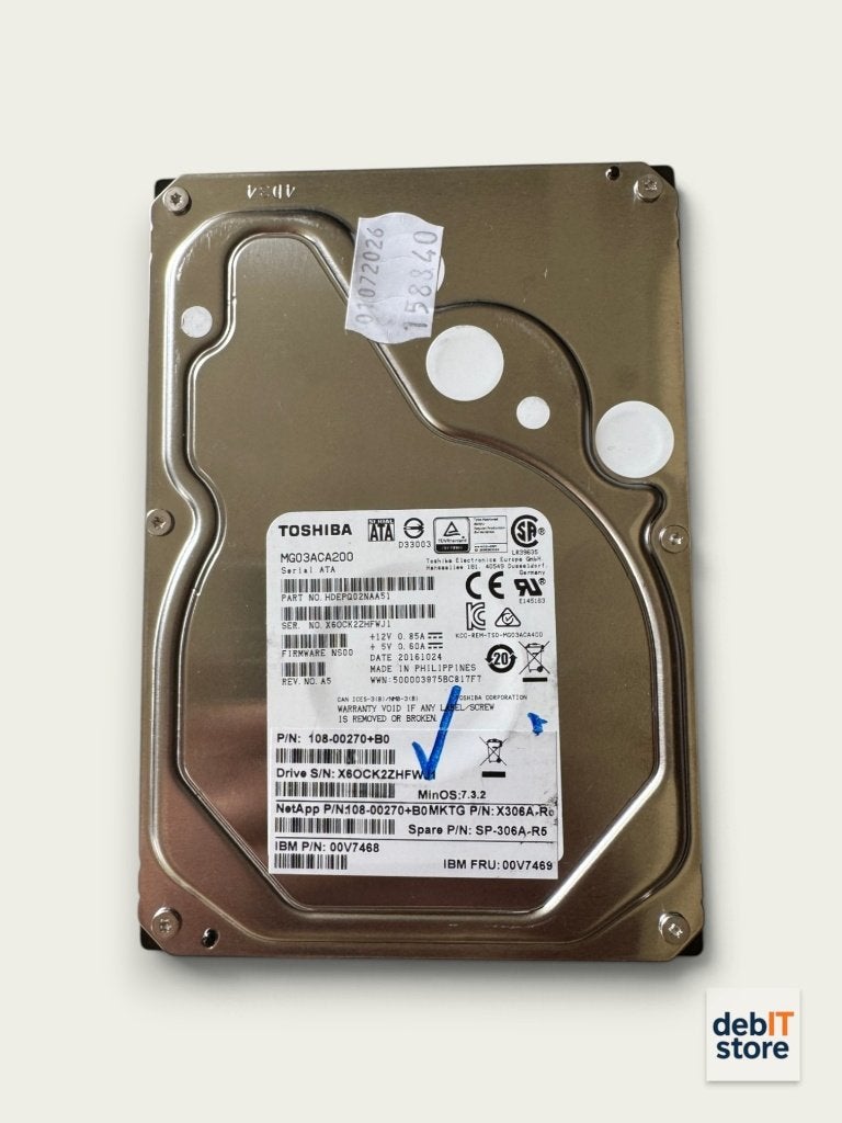 Toshiba 2tb Enterprise NAS - Server HDD (meerdere stuks), Computers en Software, Info@debitstore.nl, Ophalen of Verzenden, Toshiba