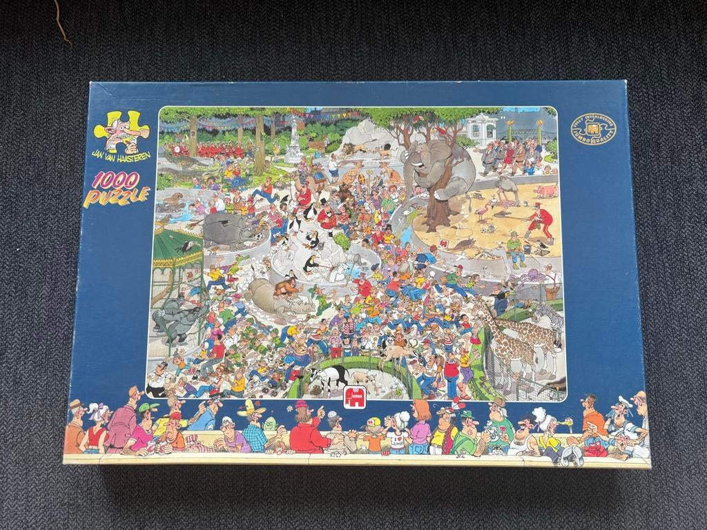 Jan van Haasteren Puzzel 1000 Stukjes - Dierentuin, Ophalen of Verzenden, 500 t/m 1500 stukjes, Zo goed als nieuw, Legpuzzel