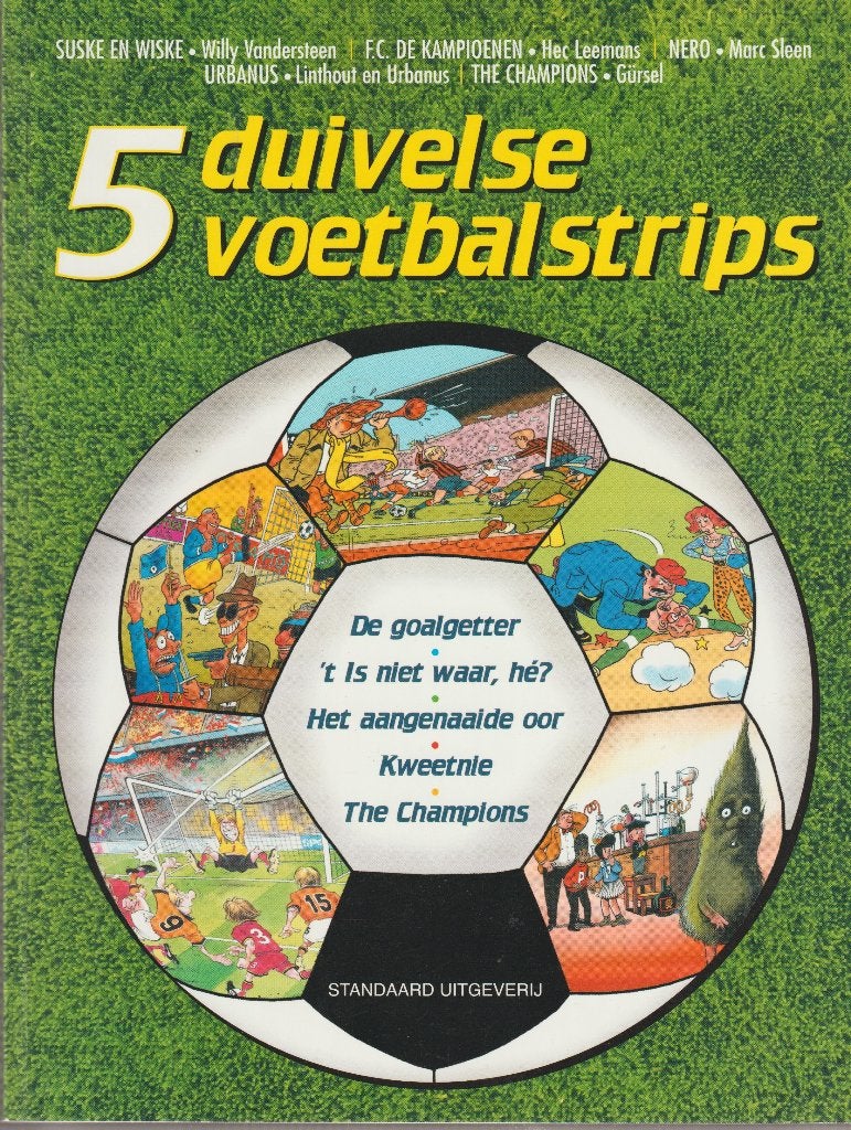 5 Duivelse voetbalstrips, Eén stripboek, Ophalen of Verzenden, Zo goed als nieuw