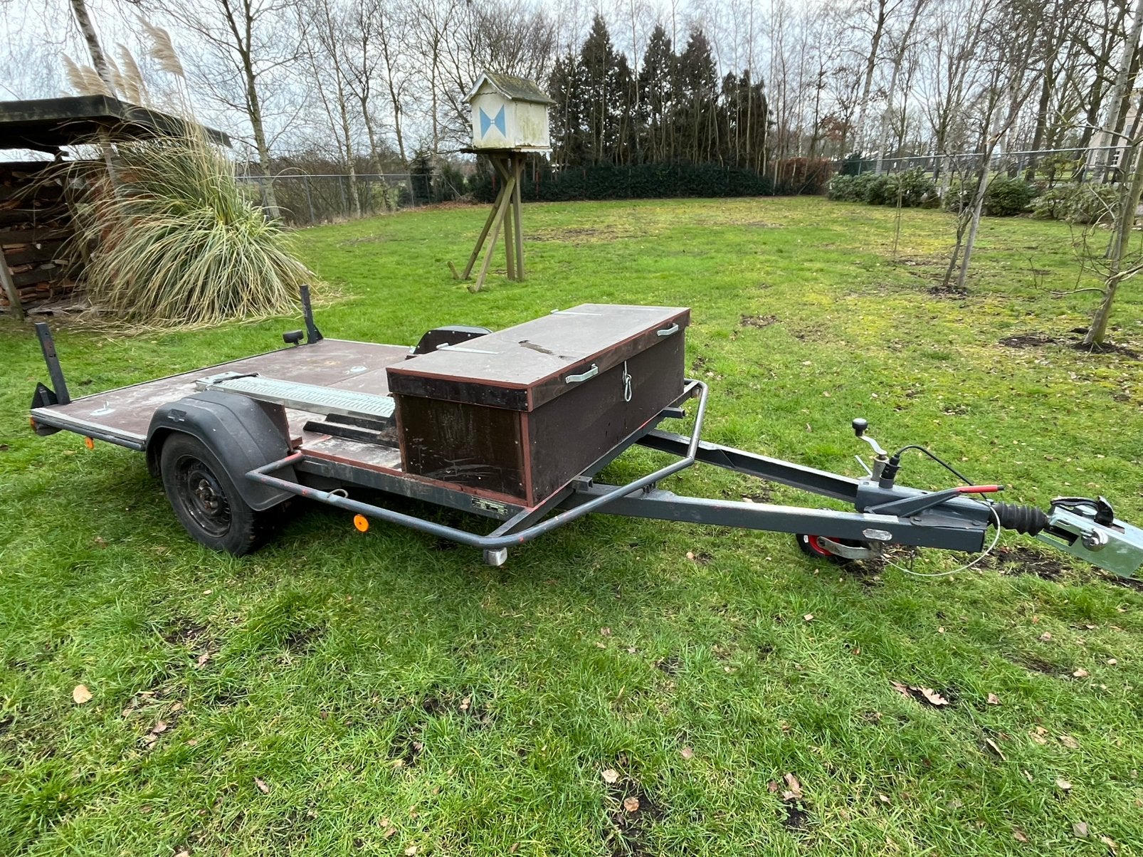 Motor aanhanger, Ophalen, Gebruikt