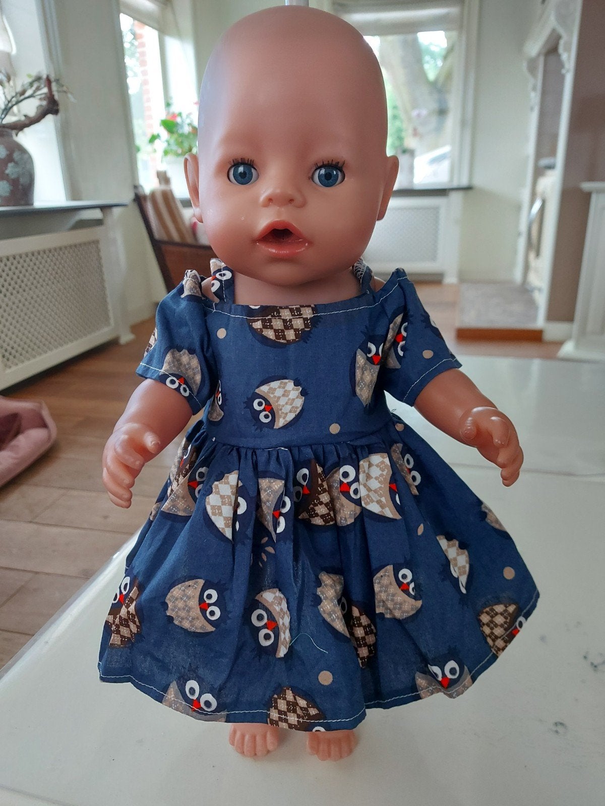 Zwierjurk uil baby born pop 43cm, Kinderen en Baby's, Speelgoed | Poppen, Ophalen of Verzenden, Nieuw, Babypop
