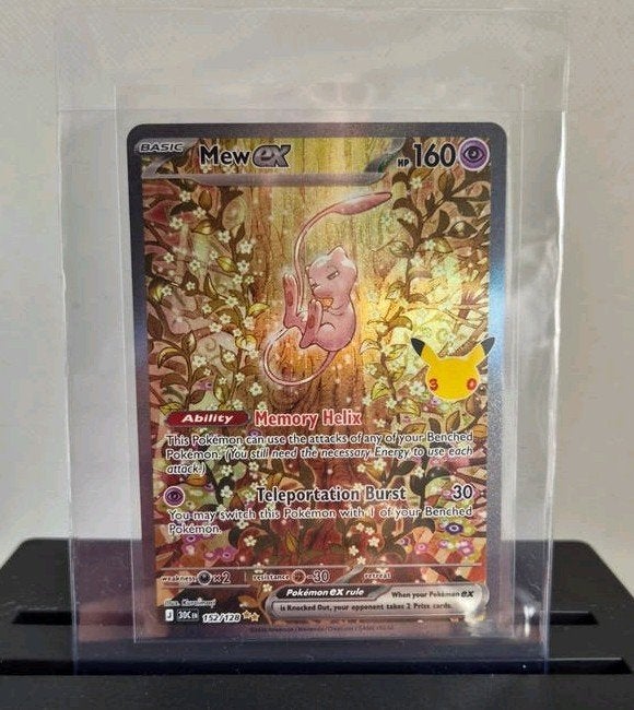 Mew EX Pokémon #152 - Celebrations 30th Anniversary, Verzenden, Zo goed als nieuw, Losse kaart, Foil