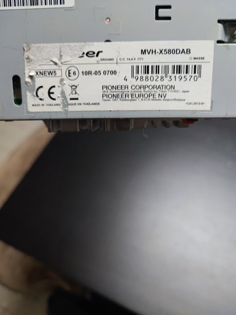 Autoradio Pioneer MVH-X580DAB, Ophalen of Verzenden, Zo goed als nieuw