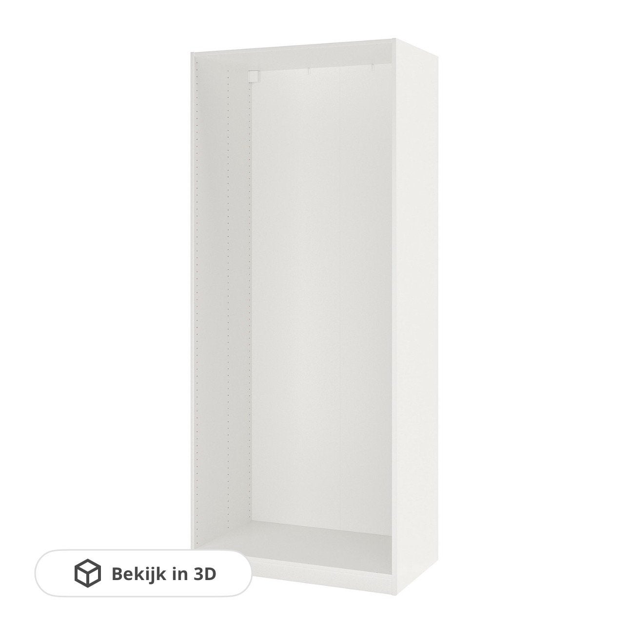 Ikea basiselement kledingkast 100x58x236 cm, Ophalen, 50 tot 100 cm, Zo goed als nieuw, 150 tot 200 cm