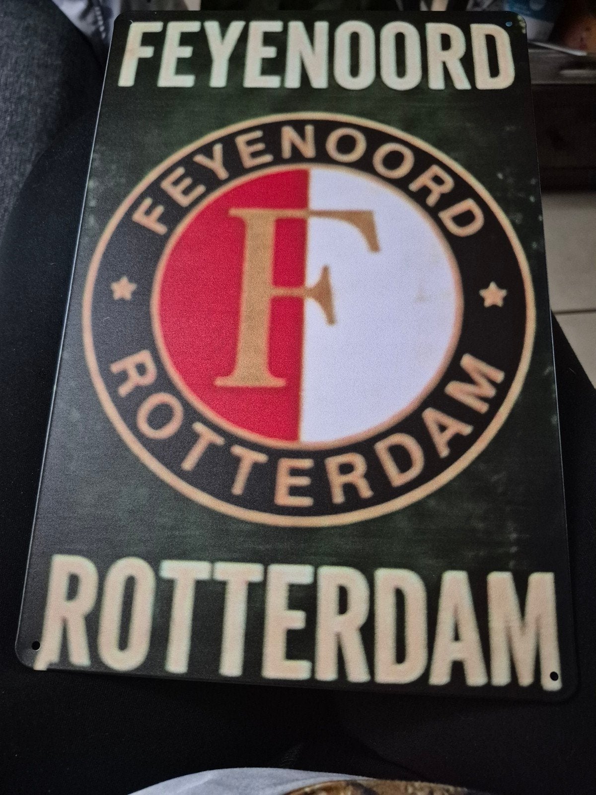 Feyenoord Rotterdam Metalen Bord - Officieel Logo, Verzamelen, Ophalen of Verzenden, Nieuw, Feyenoord, Overige typen
