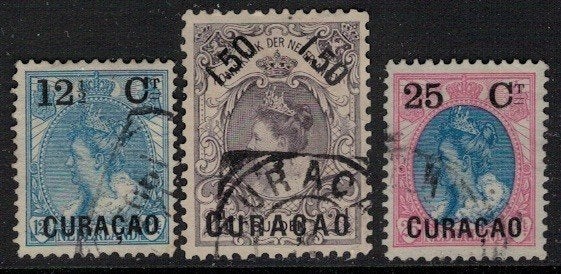 A648 Curacao 26/28 gestempeld, Postzegels en Munten, Postzegels | Nederlandse Antillen en Aruba, Verzenden, Gestempeld