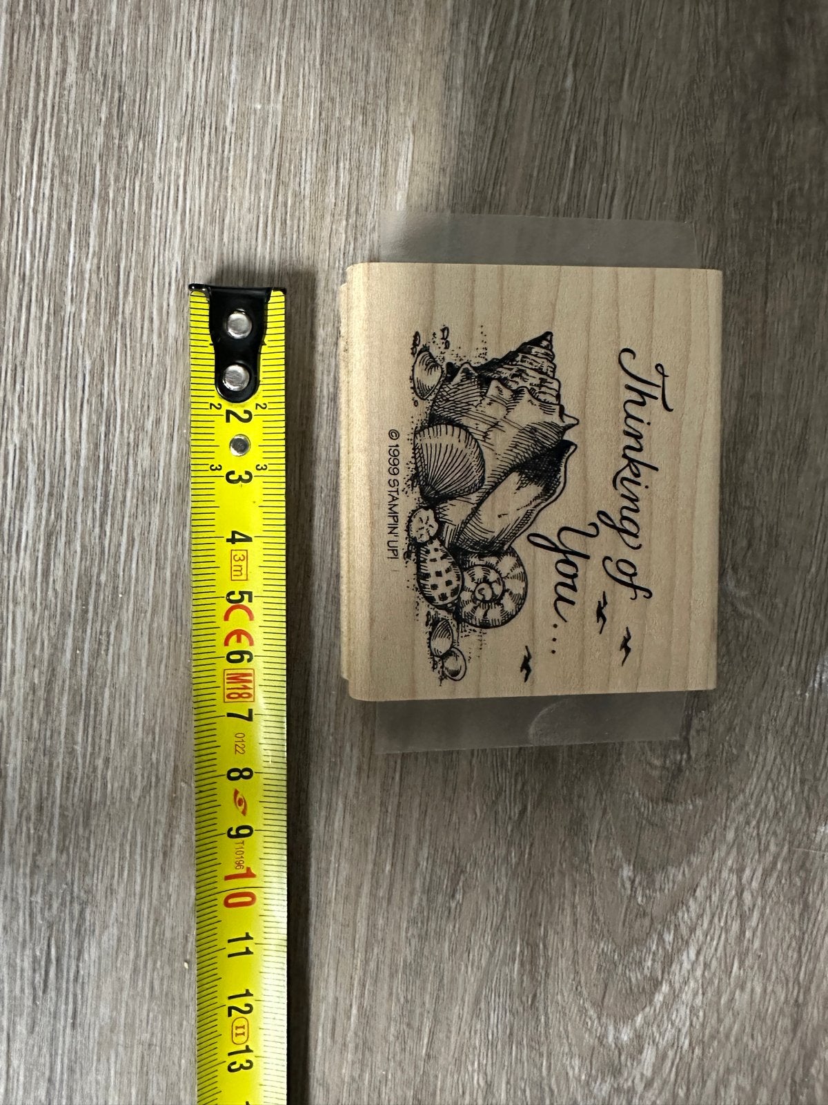 Stampin’ Up! Thinking of you zgan, Ophalen of Verzenden, Zo goed als nieuw, Houten stempel