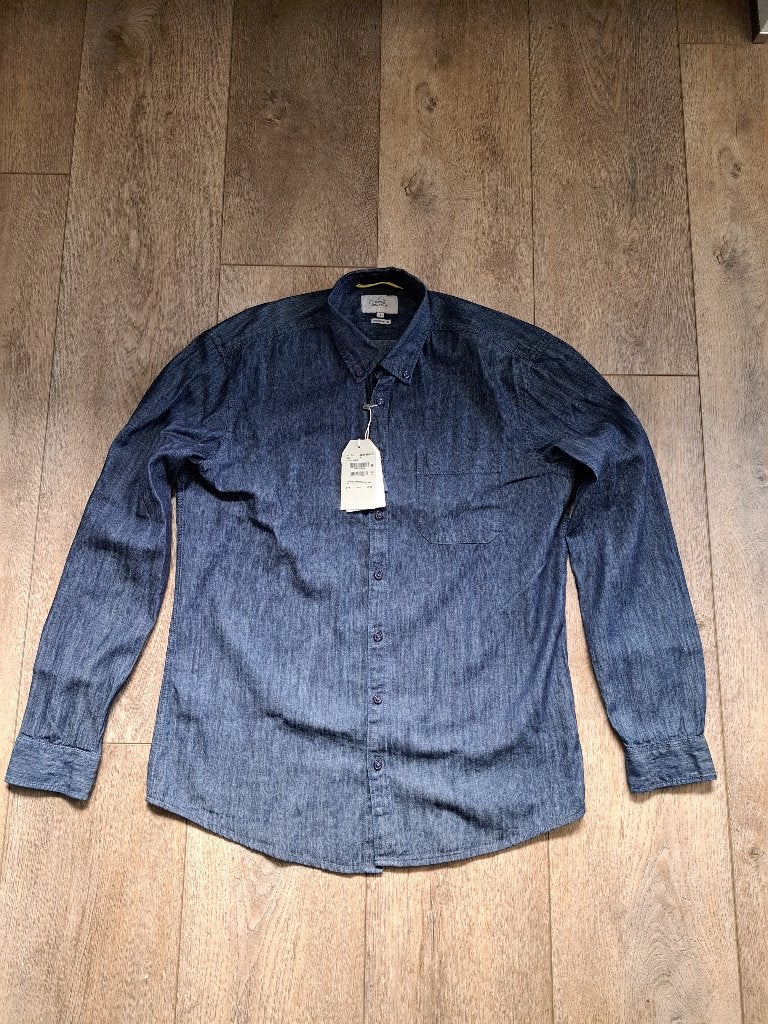 Camel Active spijker overhemd maat M, Blauw, Nieuw, Camel Active, Halswijdte 39/40 (M)