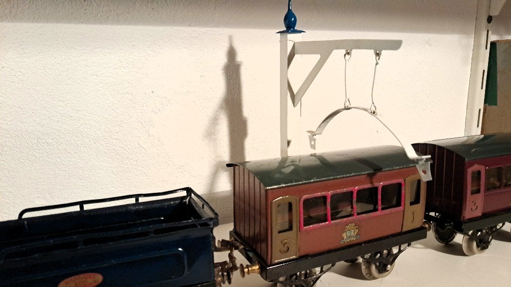 Spoor 0 zeldzame hornby hoogtemeter laadpaal 1923-41, Ophalen of Verzenden