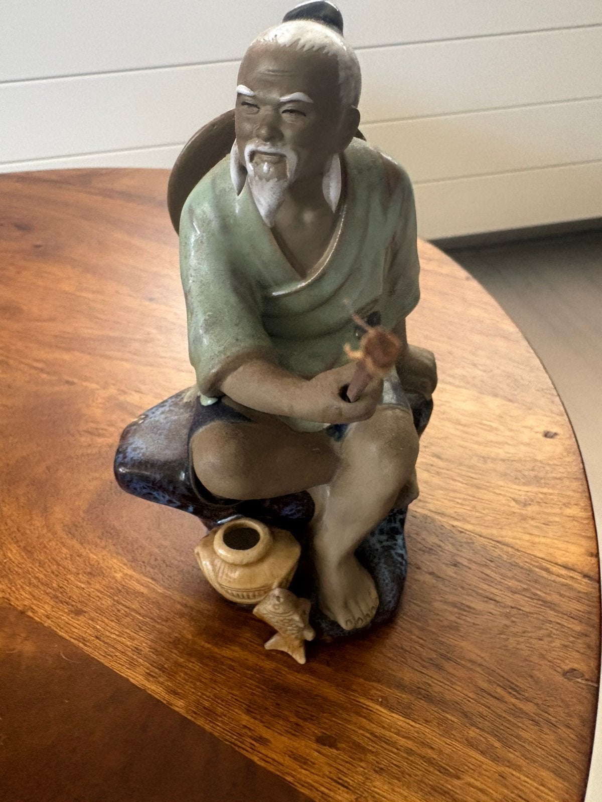 Authentieke Vintage Chinese Mudman Visser (Shiwan Aardewerk), Antiek en Kunst, Ophalen of Verzenden