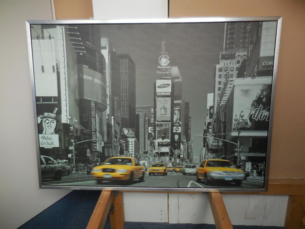Grote Ikea poster New York, Ophalen, Met lijst, Zo goed als nieuw, A1 t/m A3