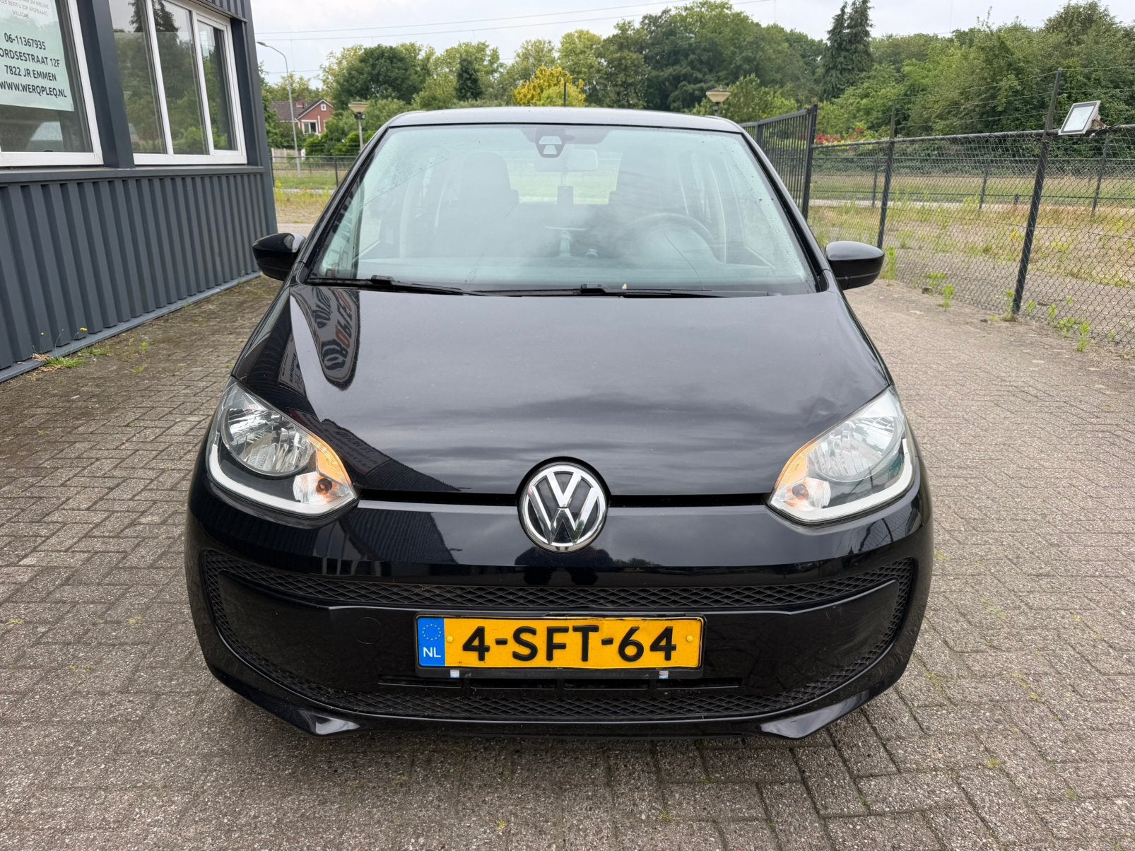 Volkswagen up! 1.0 44KW 2013 Zwart 5-deurs Airco, Auto's, Voorwielaandrijving, Stof, Parkeersensor, 840 kg