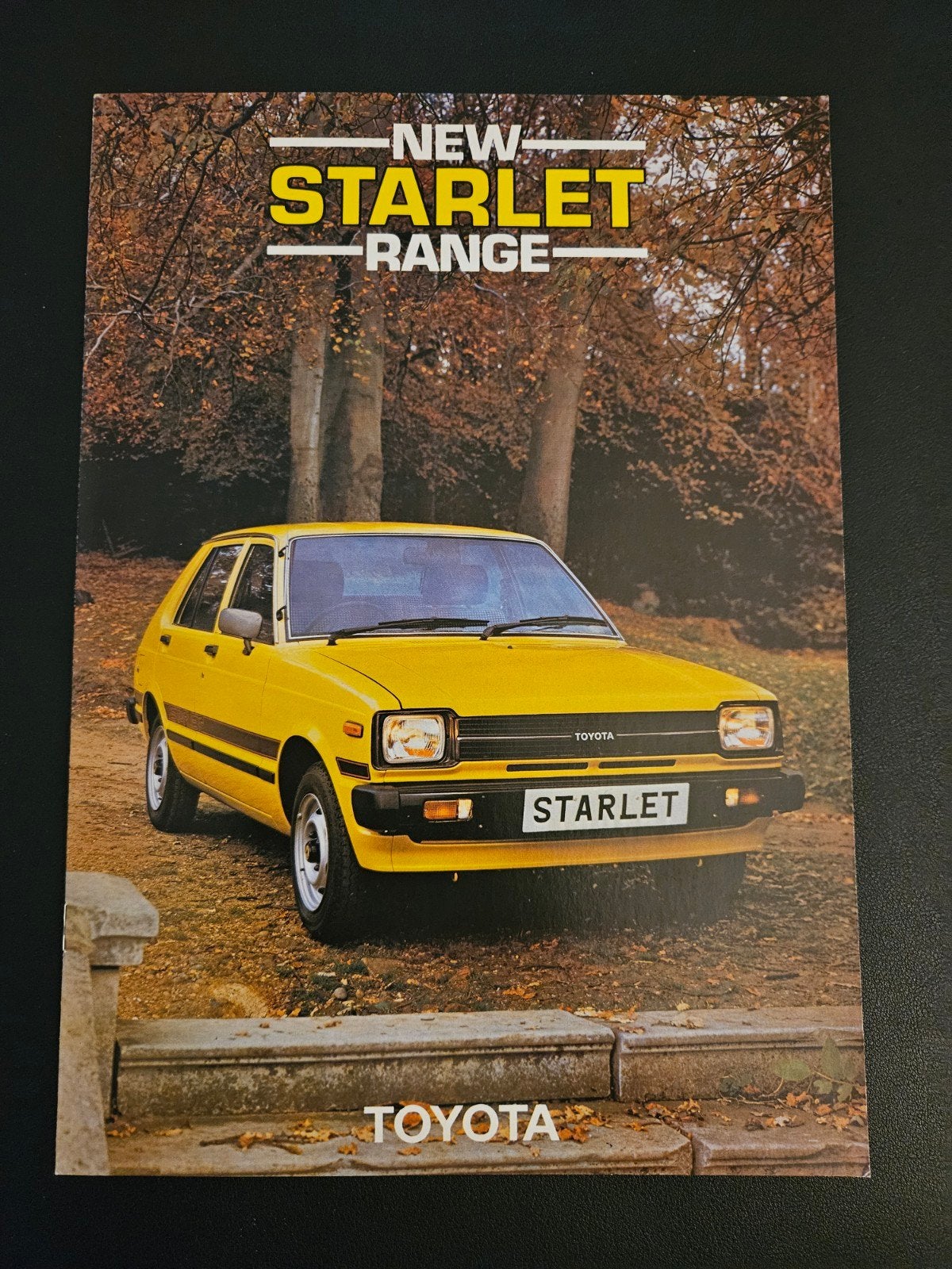 Brochure Toyota Starlet 1982 UK, Ophalen of Verzenden, Zo goed als nieuw, Toyota