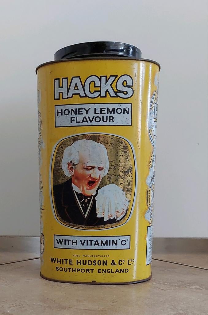 Vintage geel blik Hacks, Ophalen of Verzenden, Gebruikt, Overige, Overige merken