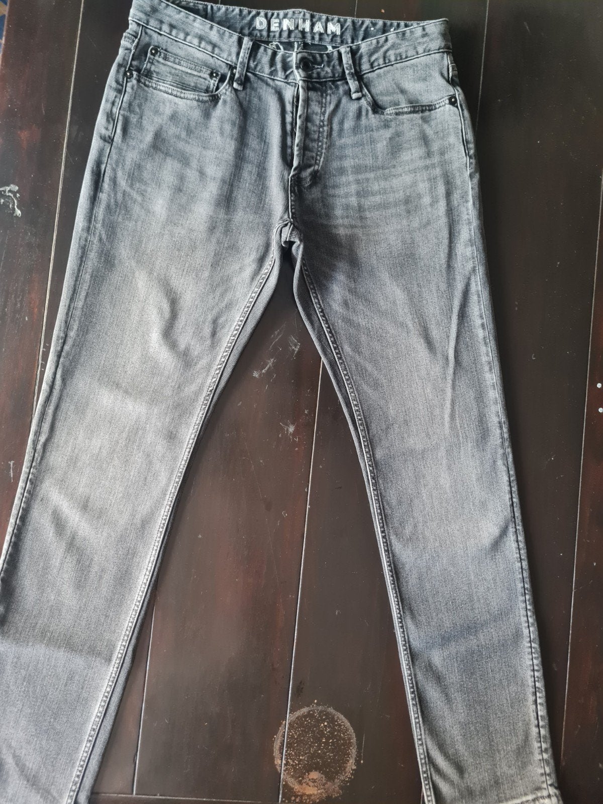 GRIJZE DENHAM RAZOR SLIM FIT STRETCH JEANS SIZE 31/32, W32 (confectie 46) of kleiner, Ophalen of Verzenden, Zo goed als nieuw