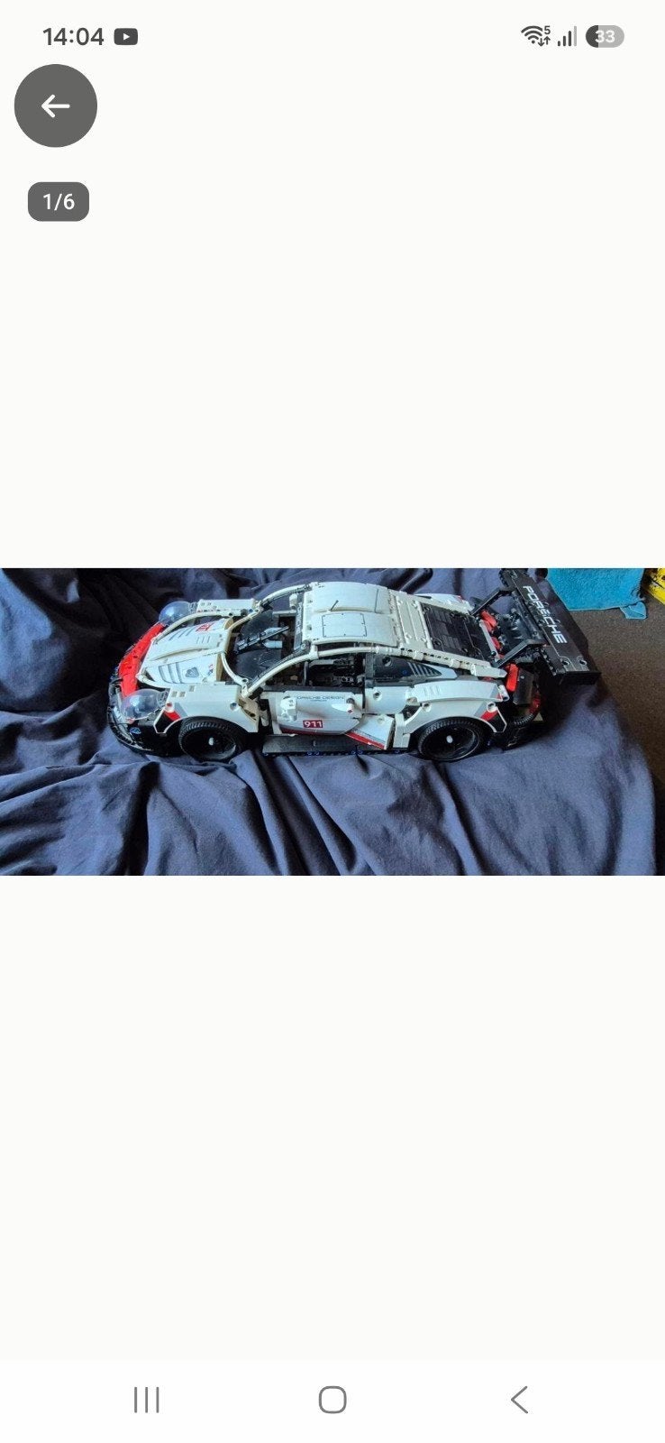 lego porsche 911 rsr 42096, Ophalen of Verzenden, Gebruikt, Overige merken