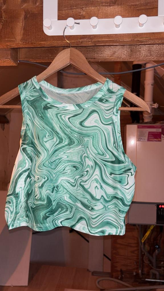 Groen topje, Kleding | Dames, Ophalen of Verzenden, Zo goed als nieuw, Groen, Zonder mouw