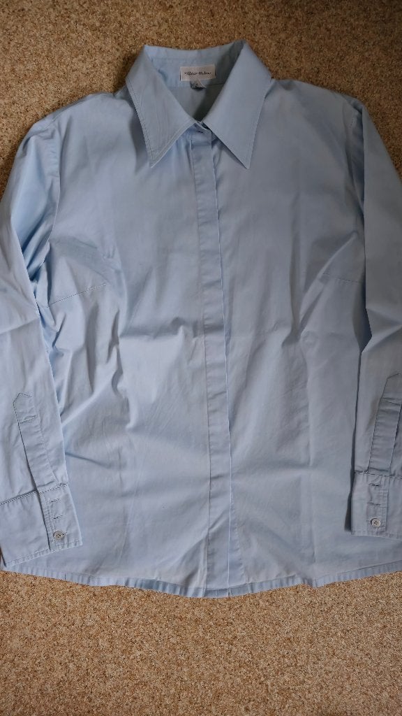 Lichtblauwe blouse van Peter hahn maat 44, Blauw, Maat 42/44 (L), Ophalen of Verzenden, Zo goed als nieuw