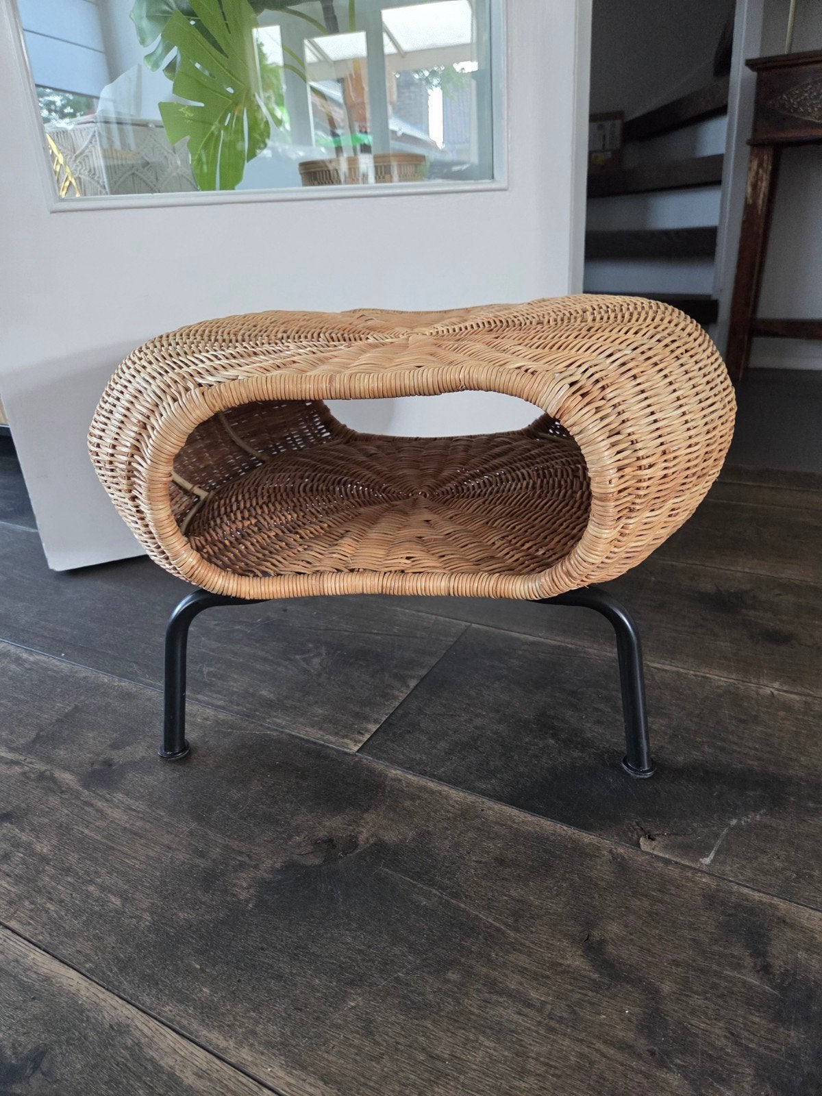 Ikea GAMLEHULT Rotan voetenbank/opberger, Ophalen, Zo goed als nieuw, Natuurlijk materiaal, Scandinavisch