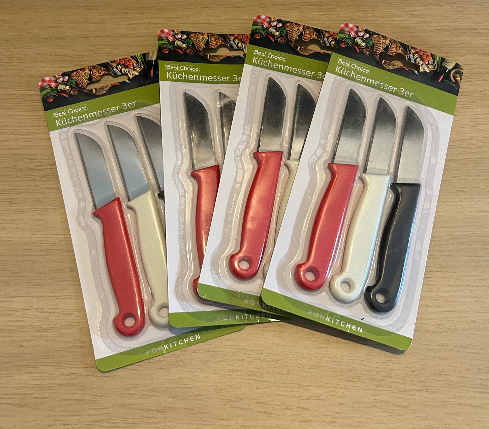 Best Choice Keukenmessen set - 3 stuks, Overige typen, Nieuw, Ophalen of Verzenden, Metaal